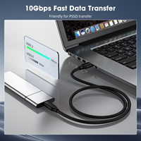 Cable de Datos USB 3.2 a Tipo C de Carga Rápida PD60W 3A para Laptop, PC, SSD Externo, Teléfono Móvil y Tablet, de Fábrica OEM