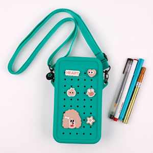 <span class=keywords><strong>Pochette</strong></span> bandoulière tendance en silicone pour enfants et femmes, sacoche portable étanche pour <span class=keywords><strong>téléphone</strong></span> portable, compatible avec les sacs à bandoulière - Product Image 4