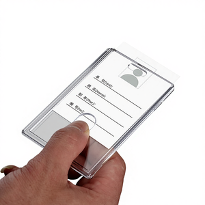 בעל כרטיס אקרילי פלסטיק קשיח עם תג נשלף - Product Image 5