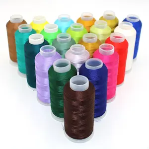 100% Polyester Filament 120D/2 5000m Machine Embroidery Thread for Industrial