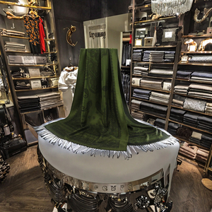 Wholesale Jacquard <strong>Paisley</strong> Jacquard <strong>Pashmina</strong> <strong>Scarf</strong> Women's Shawl with Tassels for Spring - Product Image 2