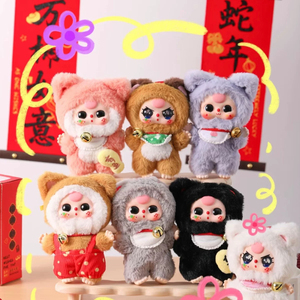 En stock 100% authentique 6 pièces/boîte Série Baby Three Billionaire Cat Boîtes mystères Figurines en vinyle mignonnes Porte-clés Cadeau pour enfants - Product Image 2