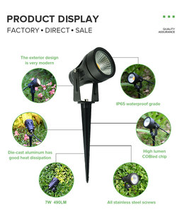 7W oder 10W IP65 Außen dekoration mit Licht Einfach zu installieren Garten LED Hinterhof leuchten Outdoor Wa - Product Image 5