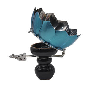 Tête de chicha en acier inoxydable Lotus, support de charbon HMD, accessoires pour chicha, adaptateur de filtre à charbon pour fumer la chicha - Product Image 2