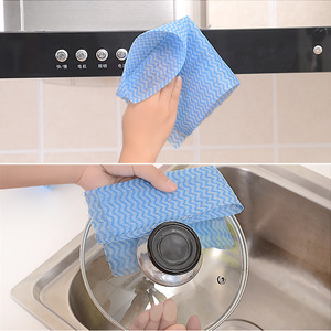 Chiffon de cuisine jetable lavable pour personne pressée, chiffon de cuisine coloré non tissé, serviette de nettoyage ménager, tampon à récurer - Product Image 4