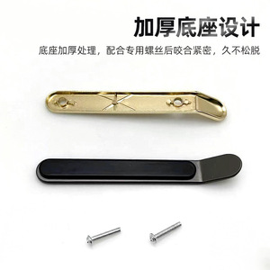 Thumb Handles For <b>Cabinet</b> Drawer Doors Zinc Alloy Minimalist Design Durable Furniture Hardware Accessory - Product Image 4