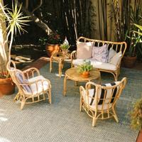 Canapés et chaises en rotin modernes pour salons, hôtels, cours et balcons - Meubles de loisirs écologiques et durables