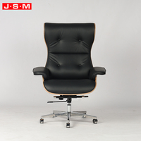 Chaise de bureau confortable pour la maison et le bureau, siège en cuir ergonomique, base en métal, pivotante, hauteur réglable, dossier haut