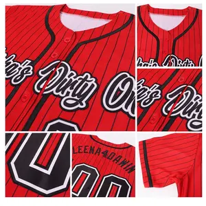 Factory Wholesale Men Baseball Youth Uniform Custom Printing Short Sleeve Men's Baseball Custom Baseball Jersey