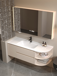 <span class=keywords><strong>Lavabo</strong></span> de Cerámica de Una Pieza con Forma de Arco, Montado en la Pared, sin Necesidad de Pintura, Combinación de <span class=keywords><strong>Mueble</strong></span> de Baño con <span class=keywords><strong>Encimera</strong></span> Ultra Estrecha - Product Image 1