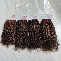 10A 12A paquets de trame de cheveux indiens bruts P1B/30 armure péruvienne 100% trame de cheveux humains brésilien Pixie bouclés paquet de cheveux humains