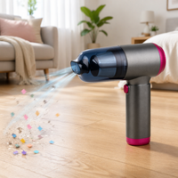 Aspirateur de voiture sans fil Jiarui 003 7.4V, sans balais, avec batterie lithium 18650 intégrée 2*2000mAh, longue durée de fonctionnement