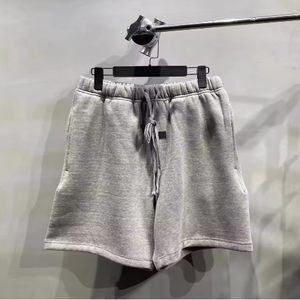 Conjunto de Pantalones Cortos Deportivos Esenciales de Alta Calidad, Ropa Urbana de Verano, Cintura Elástica, 100% Algodón, Pantalones Cortos Casuales Sólidos para Hombre - Product Image 2