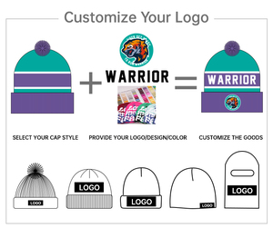 Classic Fair Isle Jacquard <strong>Beanie</strong> <strong>Pom</strong> Color Block Custom Knitted Hat With <strong>Pom</strong> <strong>Pom</strong> And 3D Embroidery Logo - Product Image 4