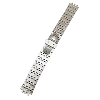 Bracelet de montre en acier inoxydable brossé de haute précision, lisse, résistant aux rayures, anti-transpiration, ferme, original, assorti à une montre de luxe pour affaires