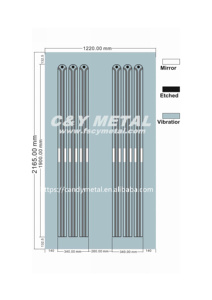 Cabina de ascensor personalizable de acero inoxidable, elija entre acabados pulidos cepillados o estampados - Product Image 5