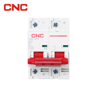 Mini Interruptor de Circuito Solar CNC Eléctrico DC 2P 500V 32A MCB para Sistema de Distribución de Energía Fotovoltaica DC