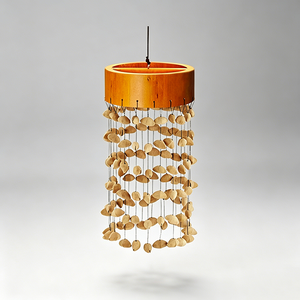 Campana de Viento <span class=keywords><strong>Atrapasueños</strong></span> de Cáscara de Semilla Natural, Campana de Percusión Manual de Cáscara de Nuez, Sonido Curativo, Decoración Boho para Colgar en la Pared, Yoga y Meditación - Product Image 2