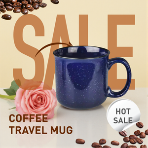 Taza de Té de Cerámica Esmaltada Promocional de 15oz/14oz, Taza de Cerámica con Esmalte Moteado, Tazas de Camping, Taza de Café, Regalo de Navidad - Product Image 2