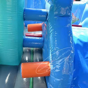 Ticari şişebilen eğlenceli şehir yürümeye başlayan oyun alanı karikatür 3D sıçrama ev Combo çocuklar için atlama fedai - Product Image 6