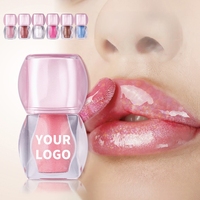 Rouge à lèvres liquide métallique diamanté complet, texture brillante luxueuse et waterproof, gloss à lèvres marque privée, usine d'origine