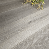 Plancher stratifié en bois à prix avantageux, faible MOQ, imperméable, décoratif, pour projets de construction de centres commerciaux