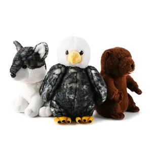 Odm Oem personalizado lindo bebé juguetes de peluche búho regalos de navidad peluche niños bebé juguete pesado Animal relleno para el enfoque