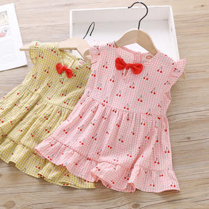 New Premium Latest Production Kids <b>Cherry</b> Girls on Summer Safety <b>Dresses</b> Direct Buy From China Supplier - Product Image 4