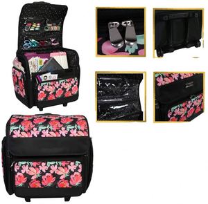 Sac de transport pliable à roulettes BSCI pour loisirs créatifs, idéal pour le scrapbooking, les voyages et le rangement pour les enseignants - Product Image 6