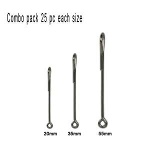 Pack combiné de trois modèles de shanks articulés pour la pêche à la <span class=keywords><strong>mouche</strong></span>, deux à usage général et un pour la pêche au gros gibier, Intruder Streamer Salmon (B15) - Product Image 3