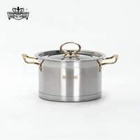 Royal Louis 18-20-22cm 6 pièces cuisine Restaurant batterie de cuisine en acier inoxydable Double batterie de cuisine moderne accessoires de cuisine