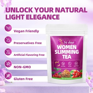 Thé minceur en gros pour femmes, <span class=keywords><strong>14</strong></span> jours, sachets de thé amincissant, brûleur de graisse pour ventre plat, thé aux herbes naturel pour la perte de poids, thé détoxifiant avec stimulation du métabolisme - Product Image 2