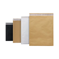 Enveloppe à bulles en papier kraft personnalisable, compostable, avec rembourrage double face, auto-adhésive, pour articles fragiles