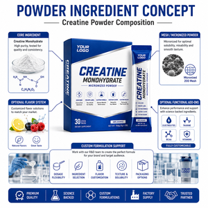 Creatina Monohidrato en Polvo, Paquetes Individuales de 5g por Porción, Sin Sabor, 30 Paquetes Individuales, Suplemento Dietético para Apoyo a la Fuerza Muscular - Product Image 5