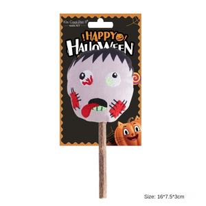 Nouveau jouet pour chat, bâton de catnip noué auto-libérant, design d'Halloween, jouets en bois pour chat - Product Image 4