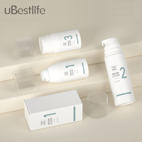 Flacon pompe sans air en PETG couleur personnalisée FVB 30ml 50ml 100ml – Emballage cosmétique en gros pour crème solaire, tonique facial, sérum de soin de la peau