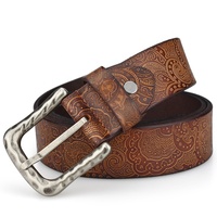 Nouvelle ceinture en cuir véritable bon marché unique pour hommes de conception