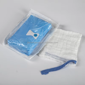 -Esponja de laparotomía detectable por rayos con tira de seguridad azul Paquete a granel no estéril - Product Image 5