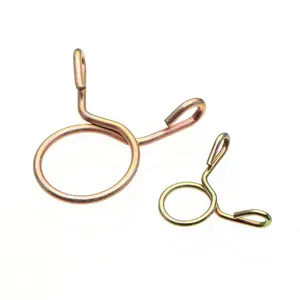 New Design Clamps Steel wire clamp stainless steel tone double wire spring hose clamp