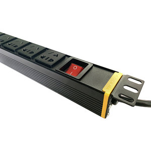 ชุดจ่ายไฟ PDU อเนกประสงค์ 8 ช่อง 2500W ขนาด 1U สำหรับติดตั้งบนแร็ค 19 นิ้ว พร้อมสวิตช์หลัก - Product Image 1