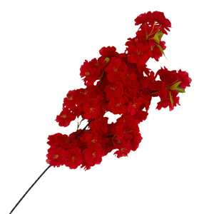 กิ่งซากุระหลากสีสัน 100 ซม. ดอกไม้ผ้าไหมจำลองคุณภาพสูงสำหรับตกแต่งงานแต่งงาน - Product Image 5