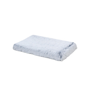 Coussin carré pour chien en peluche, gris-blanc, rose-blanc, blanc café, gris foncé, kaki, rembourrage en fibre de polyester, utilisation quatre saisons - Product Image 5