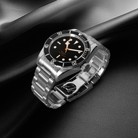 Montre automatique de luxe en acier inoxydable de haute qualité, cadran en verre, étanche, vente en gros d'usine