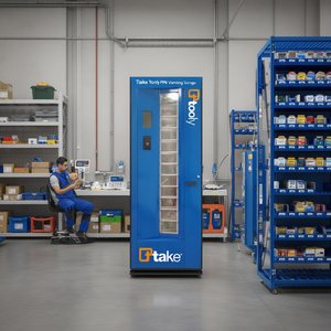 TTAKE Customized PPE Vending Machine with Transparent Doors Digital Control Panel Workplace Safety Equipment Storage Made Italia - Product Image 3