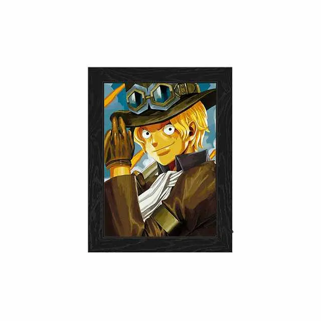 3D Flip Luffy And Zoro One Piece Anime Picture LED Light Box For Decoration LED Light Box Frame