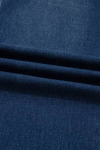 Jeans amples à revers et détails de couture bleu marine pour femmes, vente en gros Dear-Lover - Product Image 4