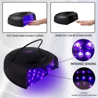 Nouvelle Arrivée 2026 – Lampe à Ongles Professionnelle Sans Fil 64W Pro Cure à Double Lumière UV/LED Rechargeable pour Séchage de Gel, Idéale pour Salon de Manucure