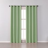 DaiRui gorden gelap insulasi panas, Set 2 panel warna polos untuk ruang tamu