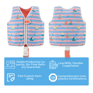 Gilet de natation personnalisé pour enfants, veste flottante en néoprène, bretelles réglables, mousse EPE, aide à la flottabilité pour l'entraînement, pour tout-petits et enfants, plage et <span class=keywords><strong>piscine</strong></span> - Product Image 2
