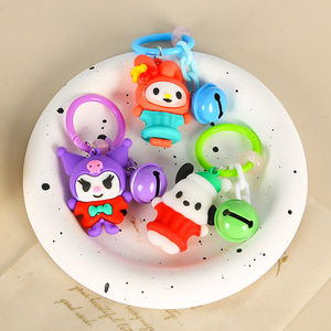 Porte-clés en caoutchouc souple en forme de poupée de dessin animé, en silicone non toxique, couleur aléatoire, cadeau pour enfants et adultes - Product Image 4